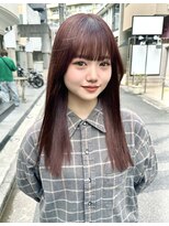 ラグーン 原宿 表参道(LAGOON) ピンクブラウン韓国美髪エアリーロング