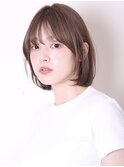 デザインカラーレイヤーカットウェットヘアオリーブベージュ0704