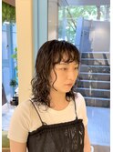 ウルフレイヤー×ムースで仕上がるパーマ