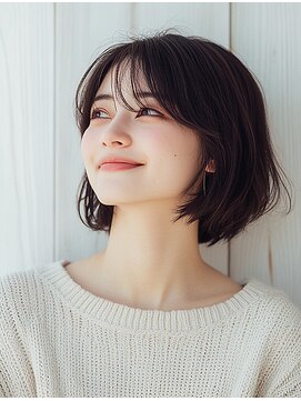 フレア 心 武庫之荘(flare) ★前髪イメチェンこなれミディレイヤーボブウルフネビージュ小顔
