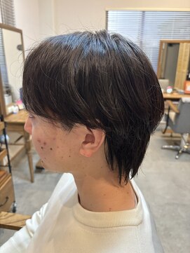 カルムヘアー(Calme hair) ウルフセンターパート