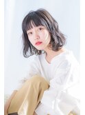 大人エアリーボブ★グレージュカラー☆白髪ぼかしカラー☆日吉