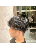 波巻きパーマ/パーマ/刈り上げ