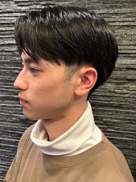 ヒロギンザバーバーショップ 大宮店(HIRO GINZA BARBER SHOP) メンズセンターパート 刈り上げ 大宮