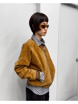 ヴァーディ オモテサンドウ(Vardy omotesando) short/マッシュショート ブラウン おんまゆ