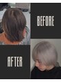 バックス メンズヘアー(BUCKS men's hair) 黒染め履歴からでも1日でホワイトカラーに！