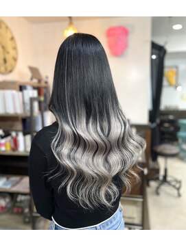 ネオダダ(NeO DADA) #ブリーチなし#プルエクステ#グラデーション