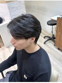 韓国風毛流れカット