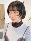 顔まわりレイヤーボブ