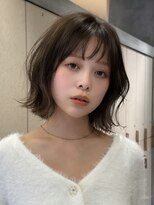 ロンドグロワール 大宮(Lond Gloire)&nbsp;グレーブラウン似合わせカット/ミニボブレイヤー/ダークグレー