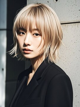 エイチ ウルフカット 大阪梅田(811) ミニボブショートウルフマッシュショートハッシュカット40代