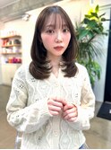 似合わせカット艶髪ミディアムレイヤー顔まわりカット