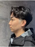 テーパーフェードニュアンスフェザーパーマメンズパーマ