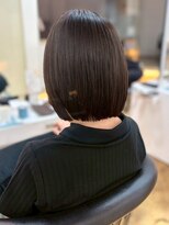 カミラボ(KAMI LABO)&nbsp;髪質改善 ダークグレージュ 艶髪ボブ ミニボブ 20代