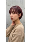 【近鉄八尾】ピンクブラウン トレンドショート★
