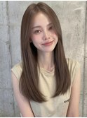 ブリーチなしメテオストレートレイヤーロング20代30代A18上尾