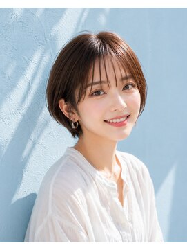 フレイムス ヘアアンドリラックス 大宮東口店(Frames) ショートボブ髪型20代30代40代50代前髪あり前髪なし面長丸顔大宮