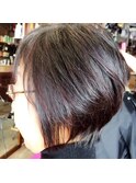 バックから見てもキレイ!ショートボブ