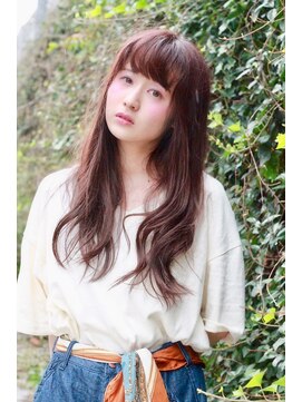 シュガービー(SUGAR-B) 【SUGAR-B】ピンクベージュふんわりカールロング