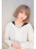 ラフ 小顔 無造作ボブ