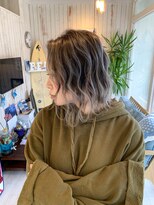 ブルーバレル(Blue Barrel) Backcombing×Balayage