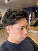 ツーブロックナチュラルパーマスタイル