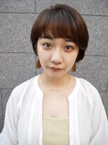 シュシュ(shushu) 上品くびれショートスタイル【有海一生】/髪質改善 /グレージュ