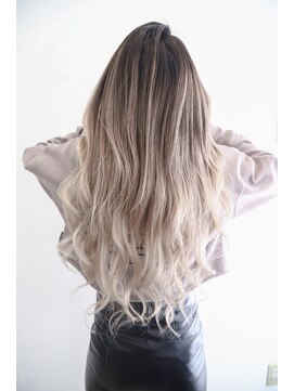 オズ 郡山桑野店(OZ) 《OZ田中》外国人風バレイヤージュカラー#エクステ100g