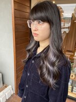 ヘア プロデュース キュオン(hair produce CUEON.) 艶髪ロング×ハイライト×ラベンダーアッシュ