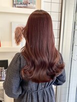 エイトヘアー(8 HAIR)&nbsp;バーガンディブラウン×レイヤーカット