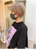 TLUUSショコラベージュ魅力倍増カールベビーバングショート
