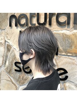 ナチュラルハイセンス 本店(natural high sense) マッシュウルフ アッシュグレー似合わせカット/町屋駅