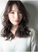 オリーブベージュくせ毛風抜け感韓国ヘアーy志木20代30代40代