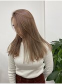 ケアブリーチ1回ミルクティーベージュ髪質改善トリートメント