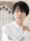 長めバングがレトロsexyなアッシュブラックショートk札幌月寒