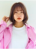 【竹之内蔵人】大人かわいいふんわりボブ/ショコラブラウン/流行