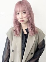 ココ 原宿(KOKO)&nbsp;ピンク黒髪小顔クラゲヘアーオリーブグレーココアベージュ