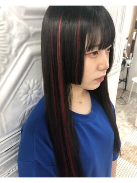 ハイエクステンション 京都駅前店(Hi-Extension) レッドハイライト