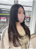 ダブルカラーミルクティーベージュカラーブルーブラックブリーチ