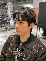韓国シースルーマッシュウルフカルマパーマダウンパーマ