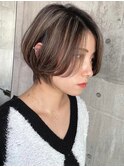 丸みショートボブ