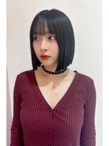 ニューヨークニューヨーク 阪急高槻店(NYNY)&nbsp;韓国ぷつっとタッセルボブカットタンバルモリネビージュmomoヘア