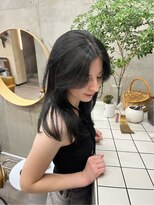 ソルトウォーター(SALT WATER)&nbsp;ブルーブラック/暗髪カラー/ブリーチなし/恵比寿/代官山