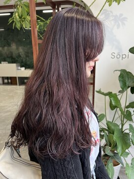 ソピ 名古屋名駅(sopi by invitation) ラベンダーピンク/ピンクラベンダー/ブリーチなし/パーマ/＊120