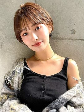 ギークス(GEEKS) 【GEEKS渋谷】耳かけショートボブ/冬カラー/シースルー/マッシュ