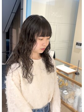 シアン 大須店(CYAN.) ワイドバング×long perm