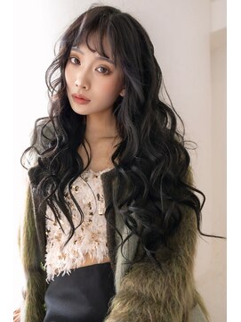 ピンク バイ アンジェリカ 瓢箪山店(PINQ by ANGELICA) #PINQ #ウェーブスタイル #暗髪