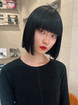 ピークアブー 原宿ハラカド(PEEK-A-BOO) ぷつっとボブ/黒髪ボブ/ブルーブラック/落とせる黒/黒ボブ