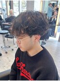 メンズ/マッシュショート/スパイラルパーマ