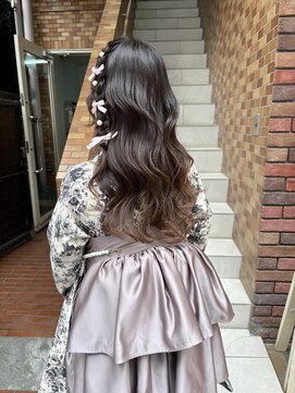 テトラ バイ ネオリーブ 横浜西口店(tetra by neolive) 卒業式 袴着付け ヘアセット 巻き下ろし 編み込み 横浜★